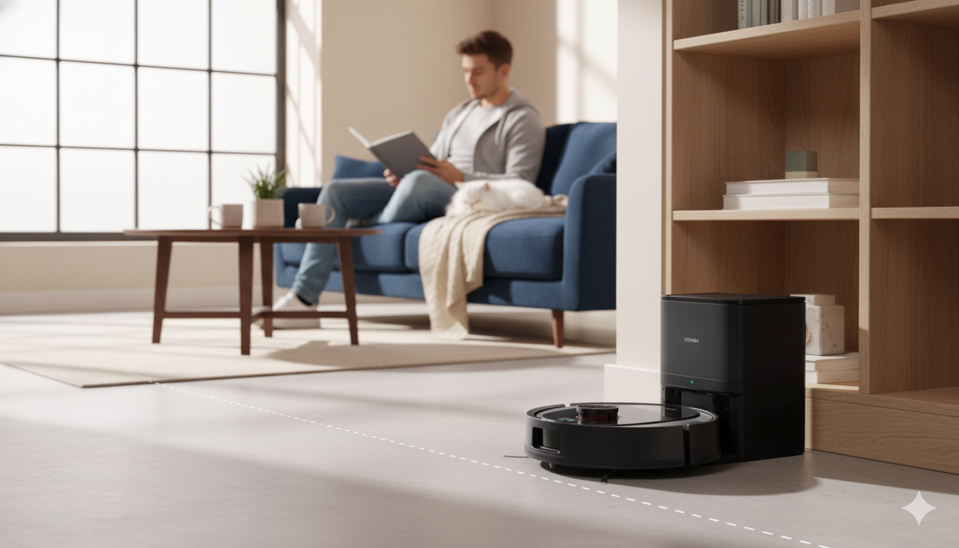 Robot aspirador con láser inteligente