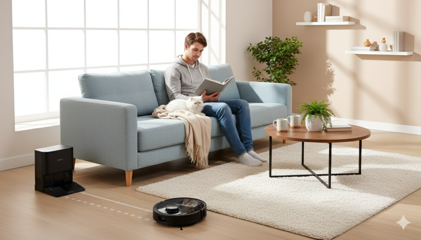 Robot aspirador con láser inteligente