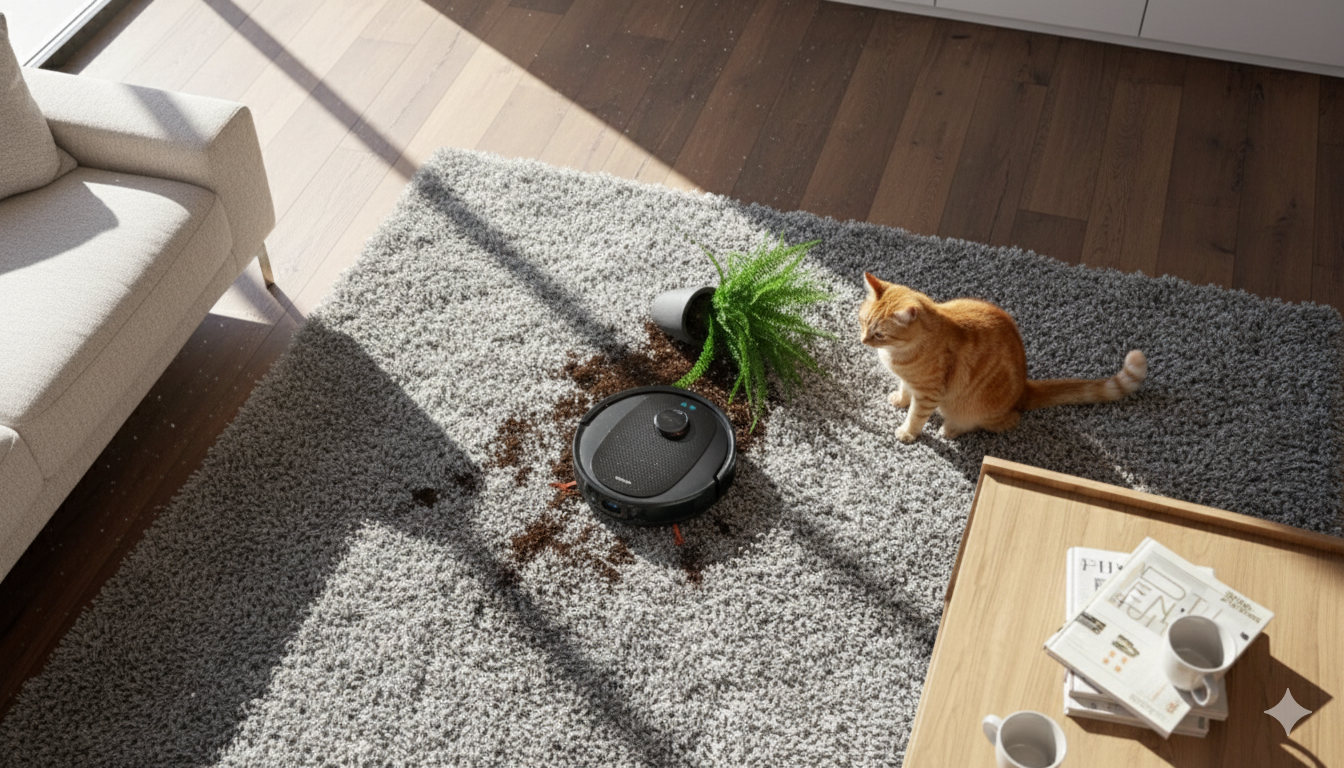 Robot aspirador con láser inteligente